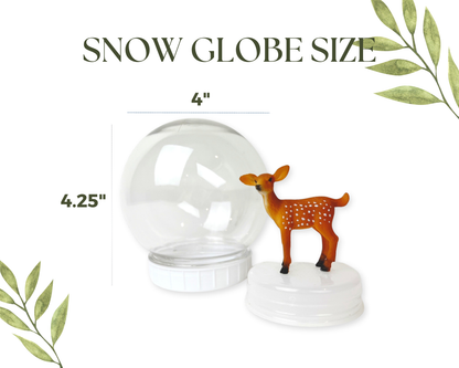 Woodland DIY Shatterproof Snow Globe Craft Kit