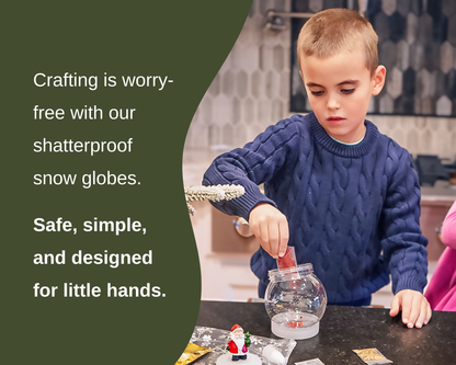 Woodland DIY Shatterproof Snow Globe Craft Kit