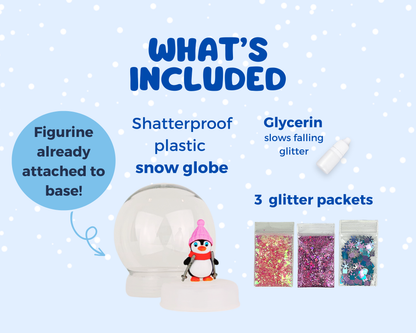 Winter Wonderland DIY Shatterproof Snow Globe Craft Kit