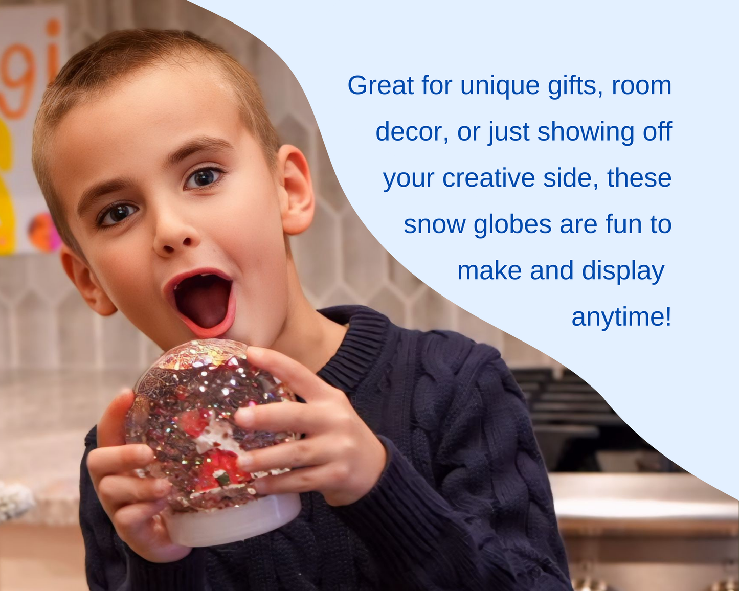 Winter Wonderland DIY Shatterproof Snow Globe Craft Kit