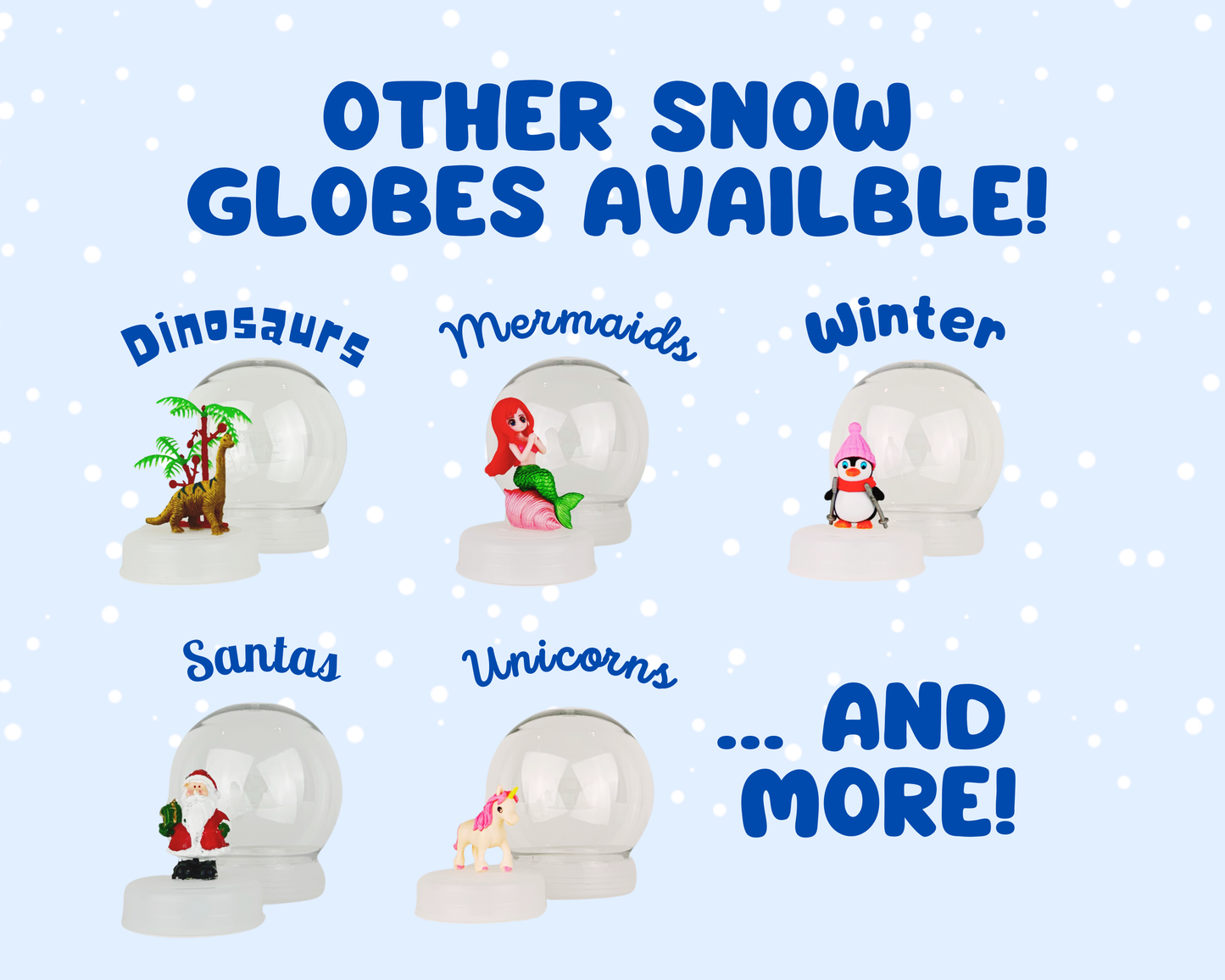 Winter Wonderland DIY Shatterproof Snow Globe Craft Kit