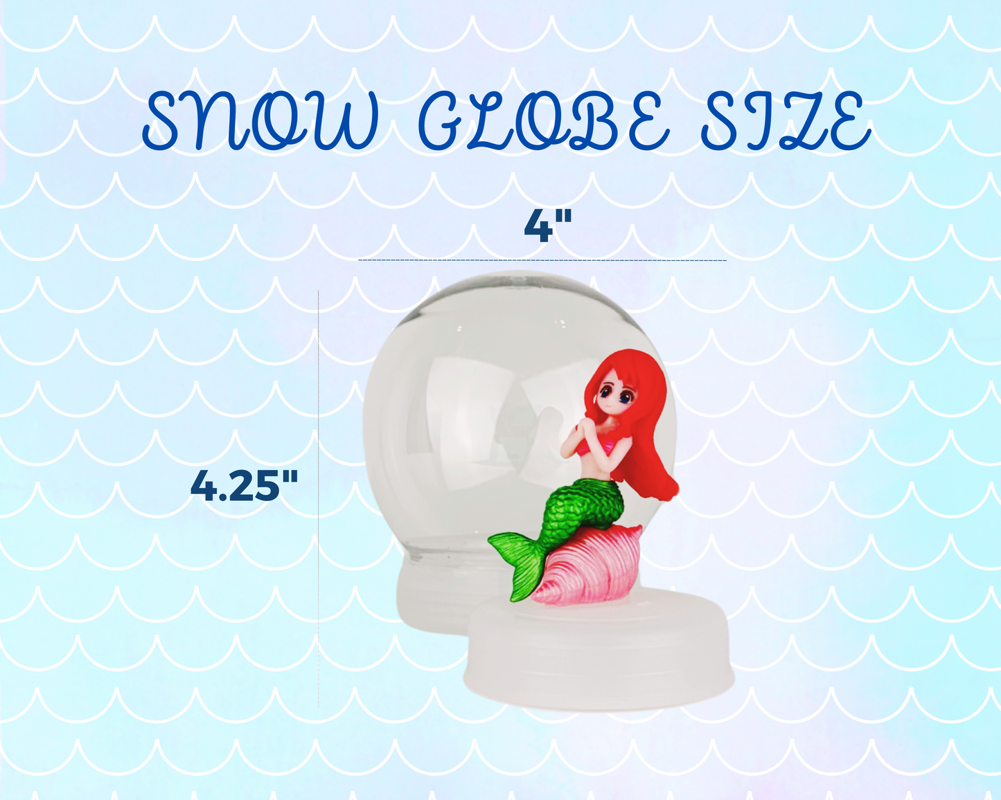 Create Your Own Shatterproof Mermaid Snow Globe Craft Kit