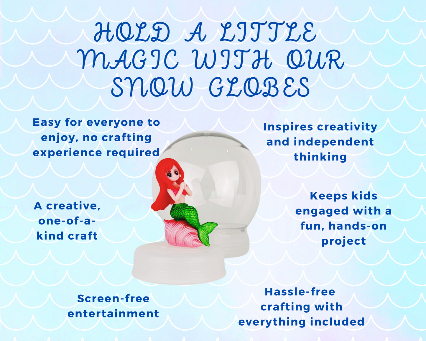 Create Your Own Shatterproof Mermaid Snow Globe Craft Kit