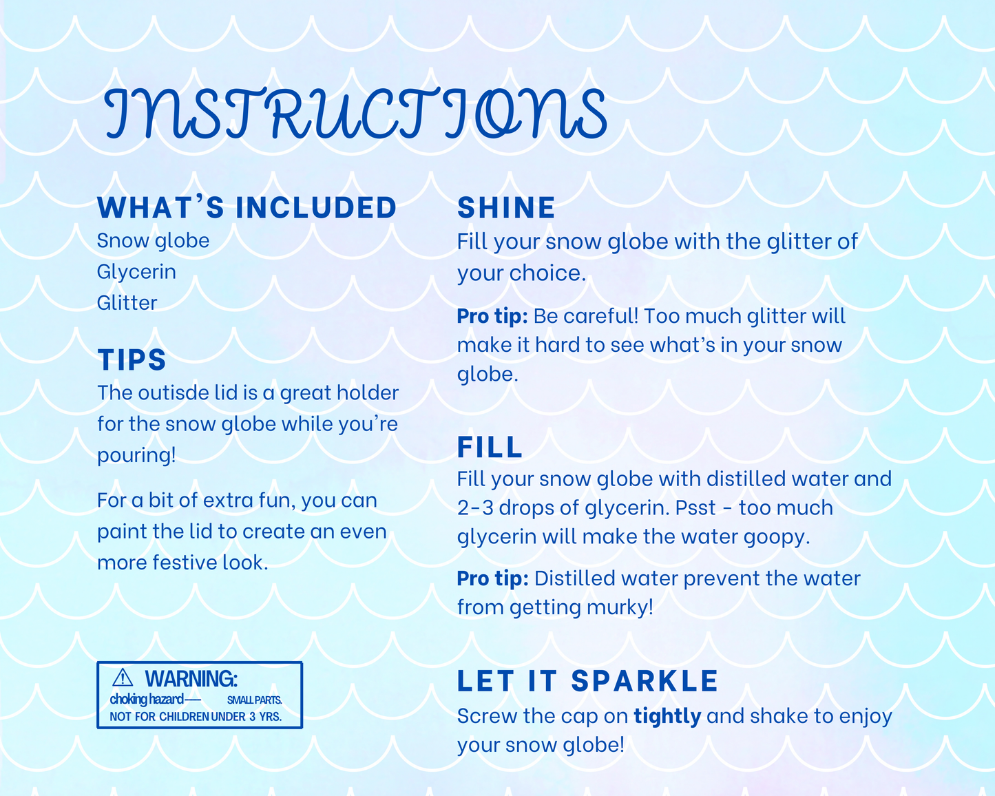 Create Your Own Shatterproof Mermaid Snow Globe Craft Kit