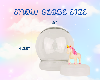 Unicorn DIY Shatterproof Snow Globe Craft Kit