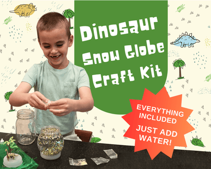 Dinosaur DIY Shatterproof Snow Globe Craft Kit