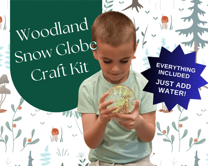 Woodland DIY Shatterproof Snow Globe Craft Kit