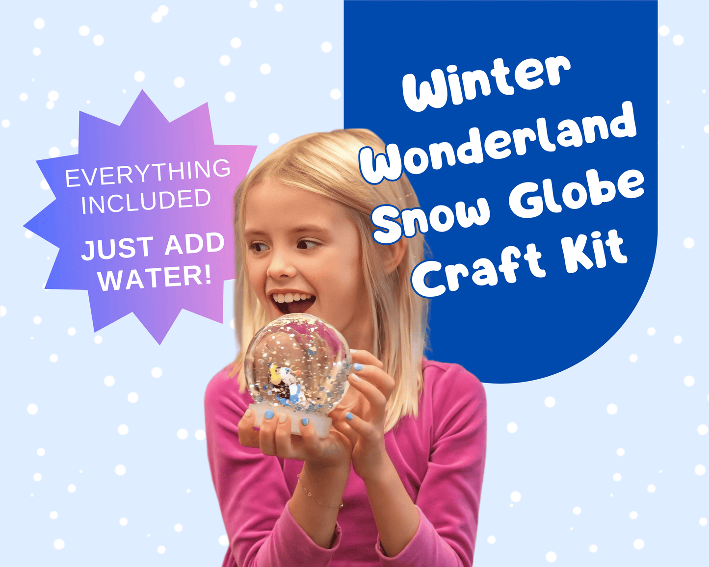 Winter Wonderland DIY Shatterproof Snow Globe Craft Kit